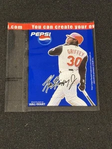 Ken Griffey, Jr. PEPSI botella etiqueta promoción en rojo #30 uniforme 5" x 4" envoltura cantidad - Imagen 1 de 2