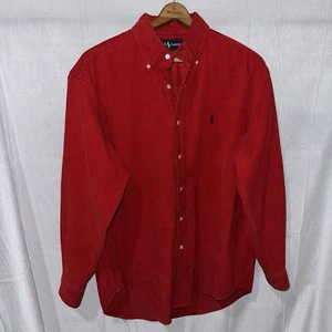 Vintage 90er Polo Ralph Lauren Blaire Cord Hemd Button Down Oversized Gr. M - Bild 1 von 15