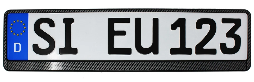 Alutec Kennzechenhalter mit Carbon-Look, 1 Stück - Bild 1 von 1