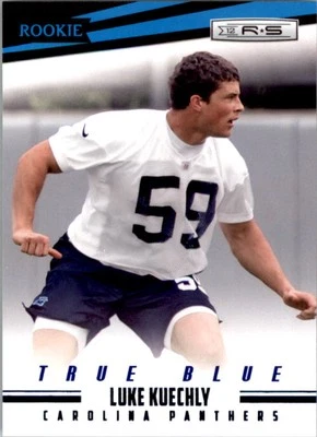 2012 Rookies and Stars True Blue #189 Luke Kuechly - FB - Image 1 of 2