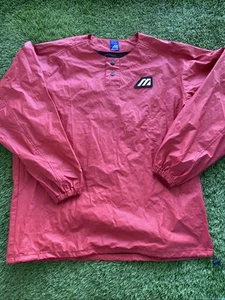 Mizuno Henley Rain Pullover Windbreaker Jacket Gorpcore Athleisure Men’s Size L - Picture 1 of 10