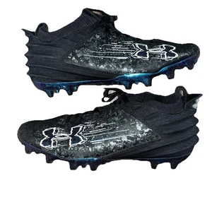 Under Armour Blur Smoke Suede 2.0 MC Football Cleats Mens Sz 7.5 3027978-001 - Picture 1 of 8