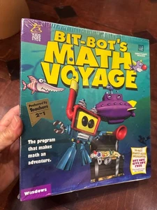 Bit-Bot's Math Voyage - Sanctuary Woods - Windows - Magic Quest 1995 Kid's Game - Picture 1 of 4