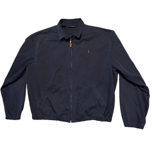 Polo Ralph Lauren Jacke Herren XL Blau Harrington Baumwolle USA Made Vintage 90er - Bild 1 von 8