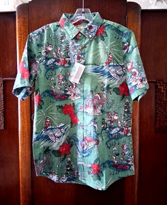 Reyn Spooner Men's "HAWAIIAN CHRISTMAS" 2024 MELE KALIKIMAKA Mistletoe TF Shirts - Picture 1 of 7