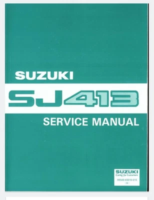 Manuale Officina Suzuki SJ 413 Samurai Manual Service Lingua Inglese - Immagine 1 di 4