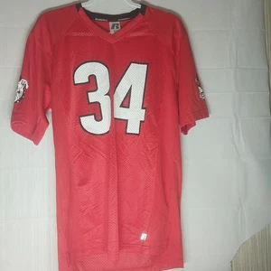 Camiseta deportiva Georgia Bulldogs Russel roja número 34 Hershel Walker talla pequeña - Imagen 1 de 4