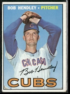 1967 Topps Bob Hendley Chicago Cubs #256 - Image 1 of 2