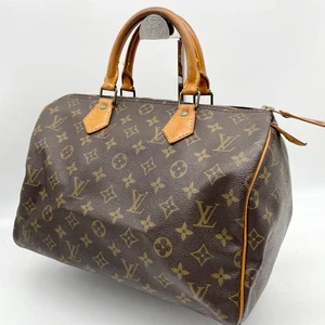 Auténtico bolso de mano Louis Vuitton Boston Speedy 30 marrón con monograma M41526 VI1910 - Imagen 1 de 24