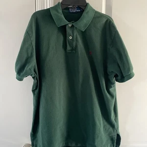 Polo Ralph Lauren Poloshirt Herren Kragen Kurzarm Rosa Pony Grün Gr. L - Bild 1 von 8