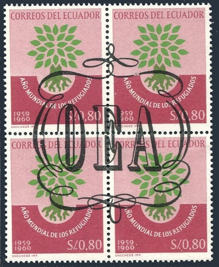Equador 719 bloco/4, sem marca de charneira. Michel 1143. Organização dos Estados Americanos, 1964. - Imagem 1 de 1