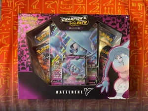 POKEMON TCG CHAMPION'S PATH HATTERENE V COLLECTION NEW/SEALED - Picture 1 of 4