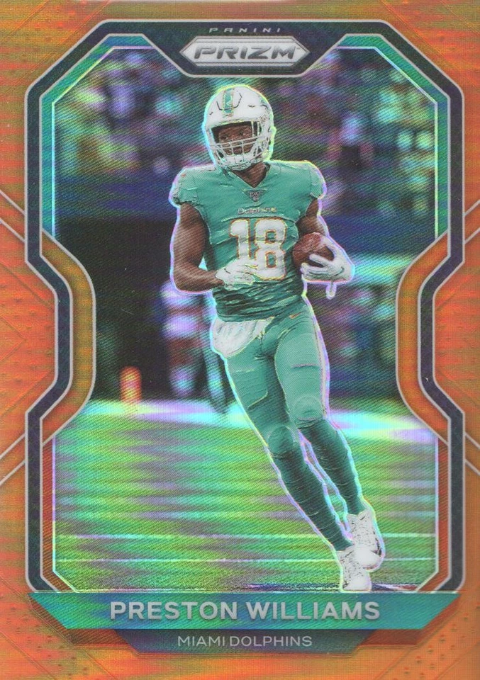 2020 Panini Prizm Football Trading Cards Orange Parallel: Pick From List - Image 1 of 1