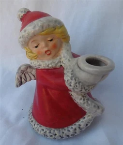 Vintage Goebel Red Angel Candle Holder 1975 - Picture 1 of 4