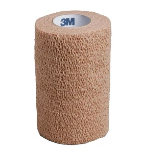 Box of 18 3M Coban Self-Adherent Cohesive Bandage Wrap 1584 Tan 4" X 5 Yds - Bild 1 von 4
