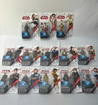 Lote de 13 figuras de Star Wars The Last Jedi TLJ Force Link Foto 1 de 4