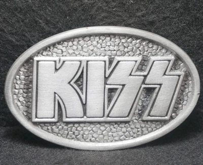 XD01149 *NOS* VINTAGE 1977 **BESO** BANDA DE ROCK MÚSICA INTÉRPRETES HOMBRES HEBILLA DE CINTURÓN Foto 1 de 2