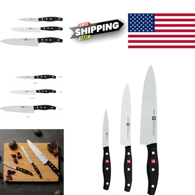 Juego de cuchillos Twin Signature de 3 piezas con pelado de 4 pulgadas utilitario de 6 pulgadas chef de 8 pulgadas Foto 1 de 4