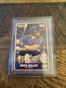2025 Onyx Authenticated Owen Miller - Picture 1 of 2
