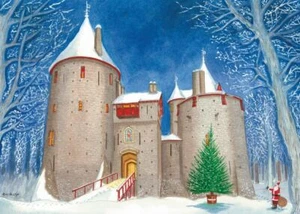 A festive Castle Coch in the snow - Christmas Card - Tony Paultyn - Picture 1 of 2