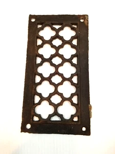Vintage Antique Cast Iron Floor Wall Grate Register Vent 9 7/8” X 5 1/4” - Picture 1 of 7