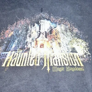 Vintage Disneyworld The Haunted Mansion T-Shirt Magic Kingdom Gr. L schwarz - Bild 1 von 7