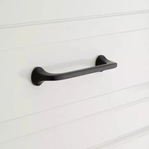 Signature Hardware 6" Amarilla Solid Brass Cabinet Pull - Black - Picture 1 of 2