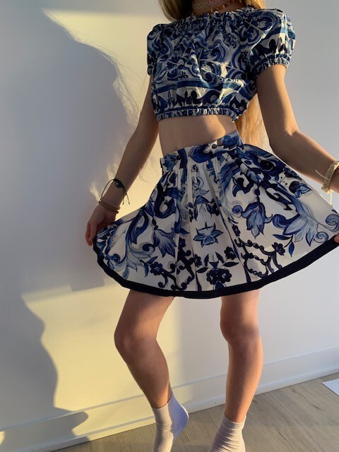 スカート Dolce & Gabbana Gonna A Balze SchaferandweinerShops Japan - Skirt with floral motif Dolce