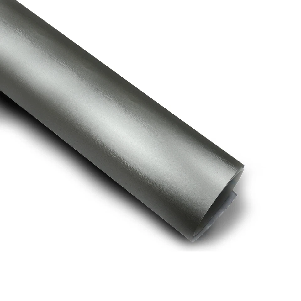 9,61€/M² Pellicola Auto Opaca Cromata Spazzolata Grigia 5M X 152Cm Canali D'Aria - Immagine 1 di 1