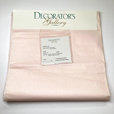 Muestra de tela de tapicería de galería decorativa panel de 26" satén rosa polialgodón Foto 1 de 4