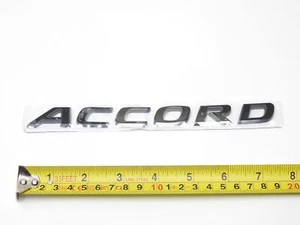 3D Accord Sport Emblem Gloss Black for Honda Accord Nameplate 6.5" x 5/8" Adhesi - Picture 1 of 4