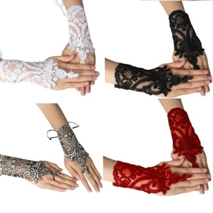 Vintage Bridal Lace Bracelet Wristband Wedding Hand Jewelry with Anti-slip Rope - Bild 1 von 11
