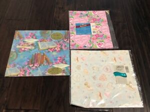 Vtg Hallmark American Greetings Gift Wrap Wrapping Paper Birthday Grad Scented