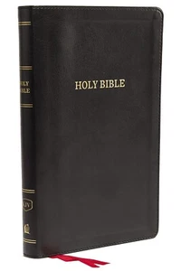 KJV, Bible Deluxe Thinline Reference Imitation Leather, Black, Red Letter Editit - Picture 1 of 14