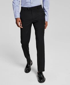 Tommy Hilfiger Men's Black Modern-Fit Stretch Suit Pants Size 33W 30L - Picture 1 of 1