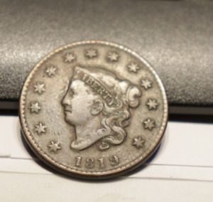 1819 US Large Cent 1c Fine (Slight Corrosion)
