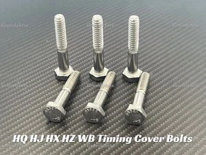 NEW STAINLESS STEEL TIMING COVER BOLTS For HOLDEN HQ HJ HX HZ WB 173 202 - Picture 1 of 4
