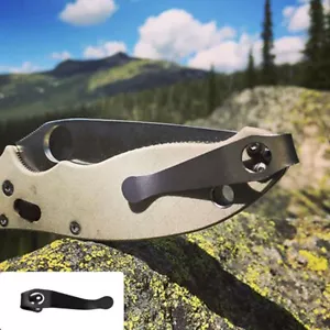 (KEIN MESSER) Titan Tieftragemesser Taschenclip Spyderco Paramilitary 2 weitere - Bild 1 von 6