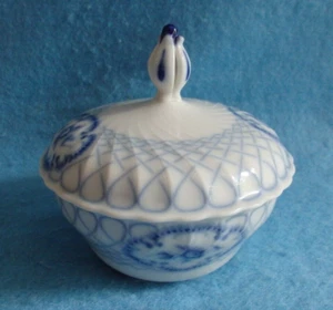 Tettau, Royal, Princess, 1 Zuckerdose, blau, Porzellan, sehr gut erhalten - Bild 1 von 7