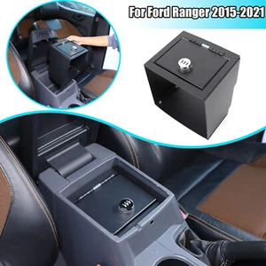 Caja de bloqueo de almacenamiento de pistola segura de consola central con bandeja para Ford Ranger T7 T8 2015-2022 - Imagen 1 de 19