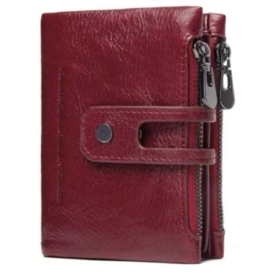 Men's Leather RFID Blocking Wallet (Red) - Image 1 of 4