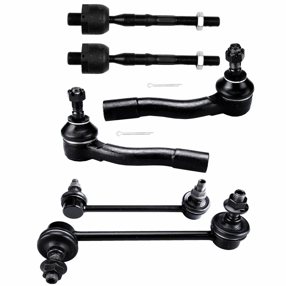 Set Of 6 For 2003-2008 Mazda 6 Front Rear Tie Rod End Stabilizer Bar Ends Link - Image 1 of 1