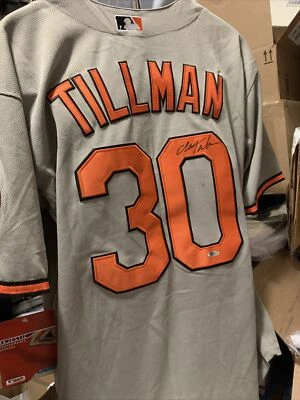 Chris Tillman Baltimore Orioles Signed Autographed Majestic Jersey size 50 - Image 1 of 4