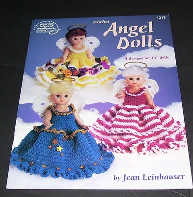 ASON PATTERN LEAFLET BOOK CROCHET 1215 FOR 13 INCH ANGEL DOLLS 1995 - Image 1 of 2