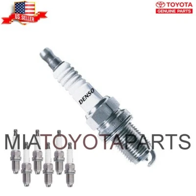 6 Set Genuine OEM Toyota 4Runner Corolla Sienna T100 Spark Plugs 90919-01192 - Image 1 of 4