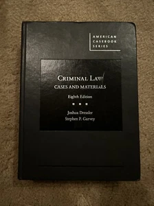 Criminal Law: Cases And Materials (Eighth Edition) By Dressler And Garvey - Picture 1 of 3