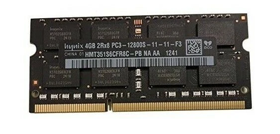 4 GB di memoria RAM Hynix DDR3 1600 mhz modulo di memoria notebook Mac laptop PC3-12800S - Immagine 1 di 1
