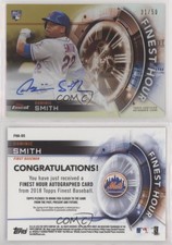 2018 Topps Finest Hour Gold Refractor /50 Dominic Smith #FHA-DS Rookie Auto RC