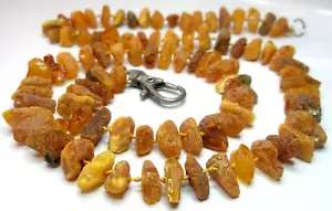 RAW BALTIC AMBER COLLAR FOR DOG 65 cm - 25,5 inches - Picture 1 of 9