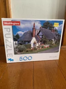 New Vintage 500 Piece Puzzle ‘Ten Penny Cottage’ 1996 Hasbro Sealed - Picture 1 of 6